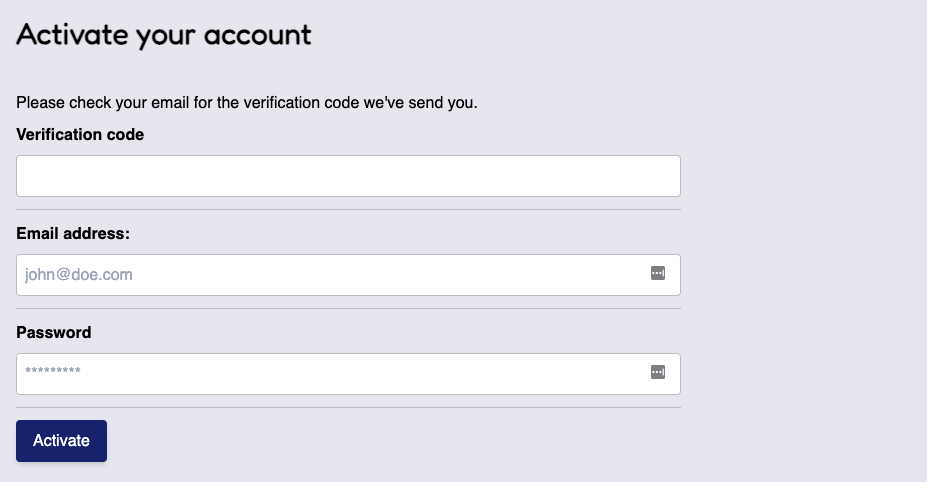 Image of activate your account step